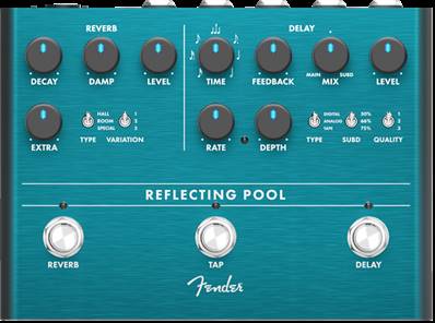Fender Reflecting Pool Delay & Reverb Pédale effet guitare