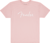 Fender Spaghetti Logo T-Shirt, Shell Pink, M