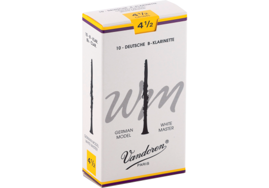 Vandoren CR1645 - White Master force 4,5 - anches clarinette Sib Allemande - boite de 10