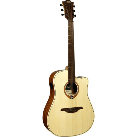 Lag T70DCE - Guitare électro-acoustique dreadnought pan coupé