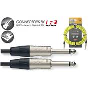 --- DISCONTINUE ---Stagg NGC6VTR YL > Cable Jack/Jack Vintage Tweed Jaune > 6 metres