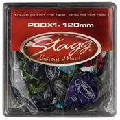 --- DISCONTINUE ---Stagg PBOX1-120 - Boite de 100 mediators celluoides 1.20 mm