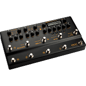 processeur d'effets nux multi-effet guitare trident 10 switchs, 10 blocs effets, midi, looper