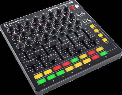 Novation LAUNCH-CONTROL-XL-B - CONTROLEUR 24 POTS, 8 FADERS, 16 PADS