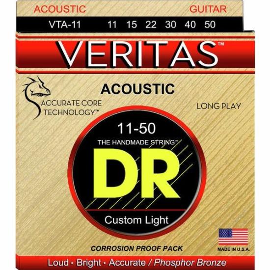 --- DISCONTINUE ---Cordes Guitare Folk Dr Veritas 11-50