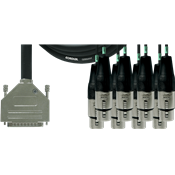 --- DISCONTINUE ---Cordial CFD5DFT - câble interface numérique d-sub/8x xlr femelles 5m