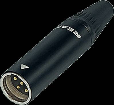 Neutrik RT3MC-B - fiche mini xlr 3 pôles mâle