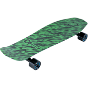 Skateboard Charvel neon green Bengal stripe by Aluminati