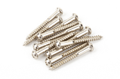 Vintage-Style Stratocaster Bridge Mounting Screws (12) (Phillips head) (Nickel)