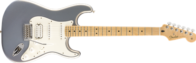 Player Stratocaster HSS, Maple Fingerboard, Silver