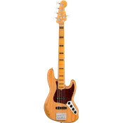 Fender American ULTRA Jazz Bass V maple Aged Natural - basse electrique 5 cordes