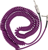 Hendrix Voodoo Child Coil Instrument Cable, Straight/Angle, 30', Purple