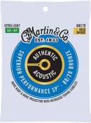 Cordes Guitare Folk Martin SP 80/20 Authentic 10-47