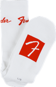 Fender Logo Stompsock, White, Large