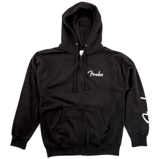 Fender Sweatshirt Zip Capuche Noir - M