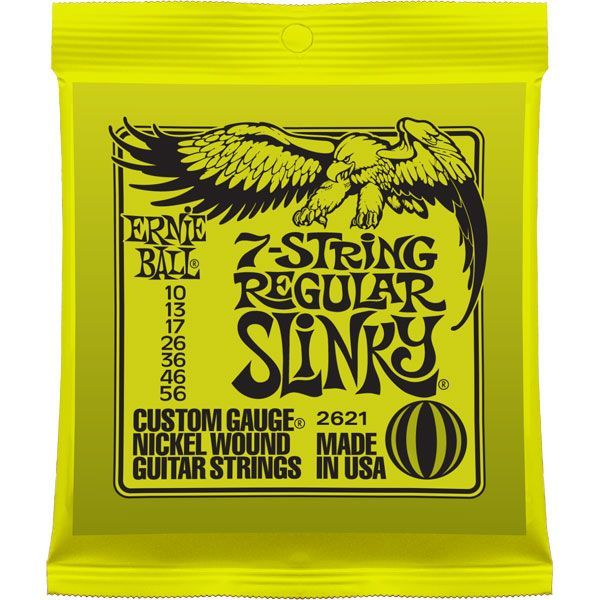 Ernie Ball 2621 Cordes guitare électrique 7 cordes regular 10-56