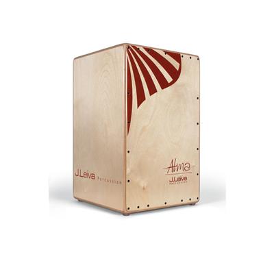 Cajon Leiva Alma red lacquered