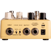 pedale d'effet guitare nux préampli acoustique, sortie di, 3 effets intégrés