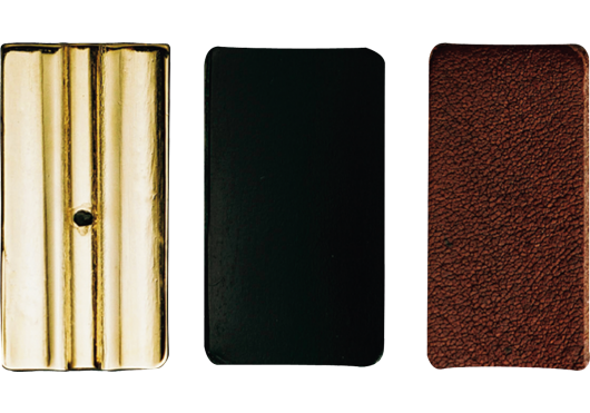 Vandoren PP28 - jeu 3 plaquettes pour ligature Vandoren Cuir de saxo ténor