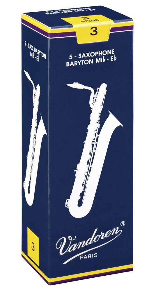 Vandoren SR2435 - Traditionnelles force 3.5 - anches saxophone baryton - boite de 5