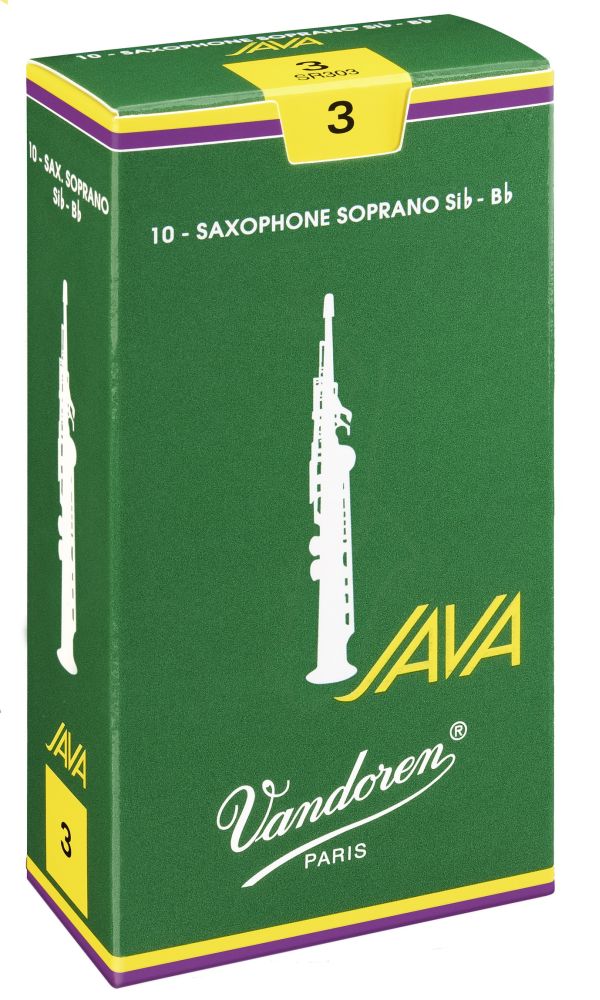 Vandoren SR3025 - Java force 2.5 - anches saxophone soprano - boite de 10
