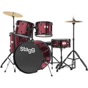 Stagg TIM122B WR - Batterie acoustique Standard 22'' - Bordeaux