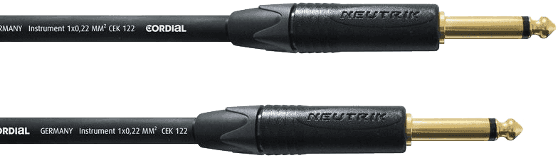 --- DISCONTINUE ---Cordial CEI9PP - câble instrument neutrik jack/jack droits 9m