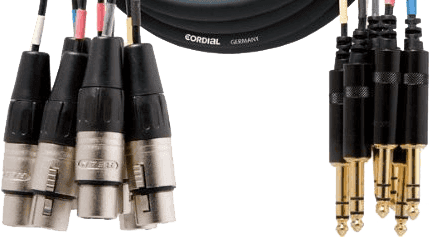Cordial CML8-0FV3C - 8 xlr femelles/8 jack stéréo 3m