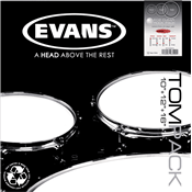 --- DISCONTINUE ---Evans TPEC2SCLRR - tom pack EC2S clear rock