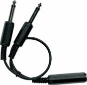 Yellow Cable B2M - Cable Audio 2 Jacks Mono Mâle/1 Jack Mono Femelle