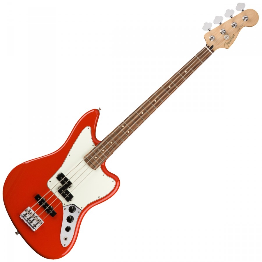 Fender Jaguar bass player sonic red pao ferro