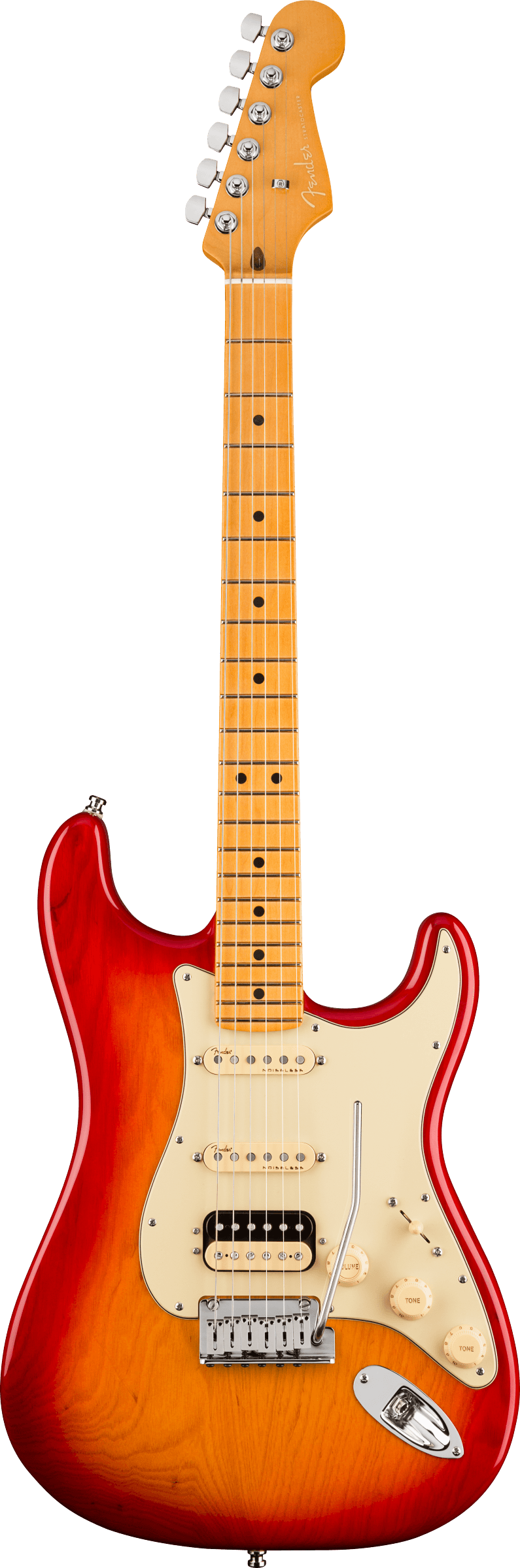 Fender American ULTRA Stratocaster HSS maple Plasma Red Busrt - guitare electrique