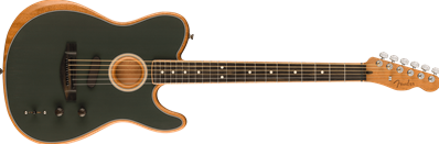 Limited Edition American Acoustasonic Telecaster, Channel-Bound Neck, Ebony Fingerboard, Tungsten