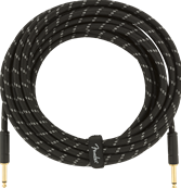 Deluxe Series Instrument Cable, Straight/Straight, 25', Black Tweed