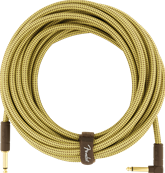 Deluxe Series Instrument Cable, Straight/Angle, 25', Tweed