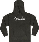 Fender Spaghetti Logo Hoodie, Gray Heather, XXL