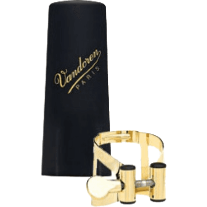 Vandoren M/O Finition Or LC59DP - ligature avec couvre-bec pour saxophone baryton