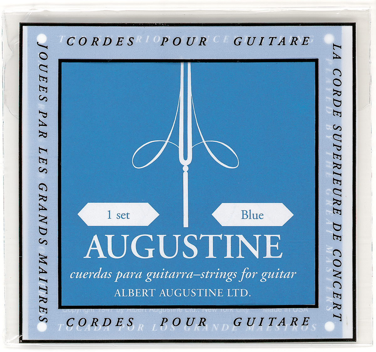 Augustine BLEU - Corde guitare classique fort tirant