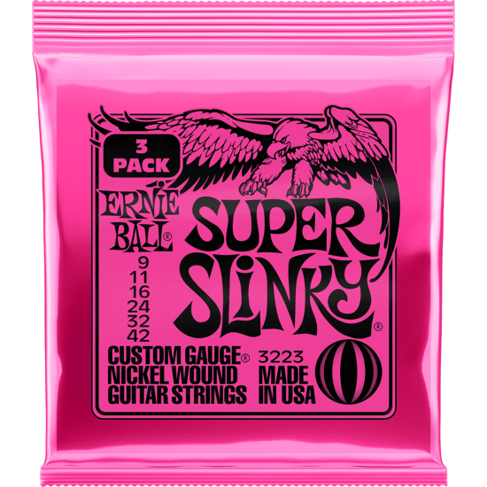 Ernie Ball 3 x Jeux de cordes electrique 2223 - 09-42
