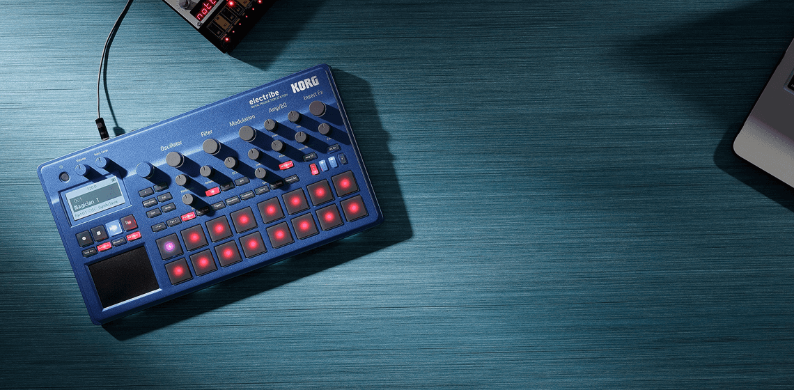 Korg Electribe 2 - Synthé & séquenceur de couleur Bleue