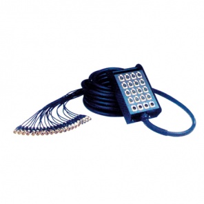 --- DISCONTINUE ---Yellow Cable H106-30 - Cable Audio Boitiers de Scene 24 XLR Mâle/4 XLR Femelle 30m