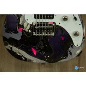 Guitare électrique Vigier Excalibur Surfreter Supra HSH Rock Art Chrome
