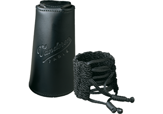 Vandoren Klassic LC31L - ligature cordon tressé et couvre-bec cuir pour clarinette Sib