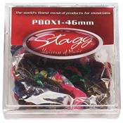 Stagg PBOX1-46 - Boite de 100 mediators celluoides 0.46 mm