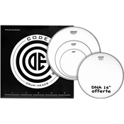 Code Drumheads Pack de Peaux generator coated rock  cc 14 dna coated