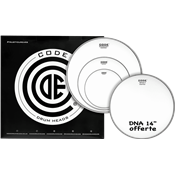 Code Drumheads Pack de Peaux generator coated rock cc 14 dna coated
