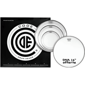 Code Drumheads Pack de Peaux rr clear fusion  cc 14 dna coated