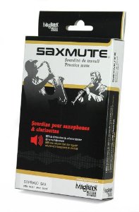 Saxmute - Sourdine de travail pour saxophone soprano 2 bocaux