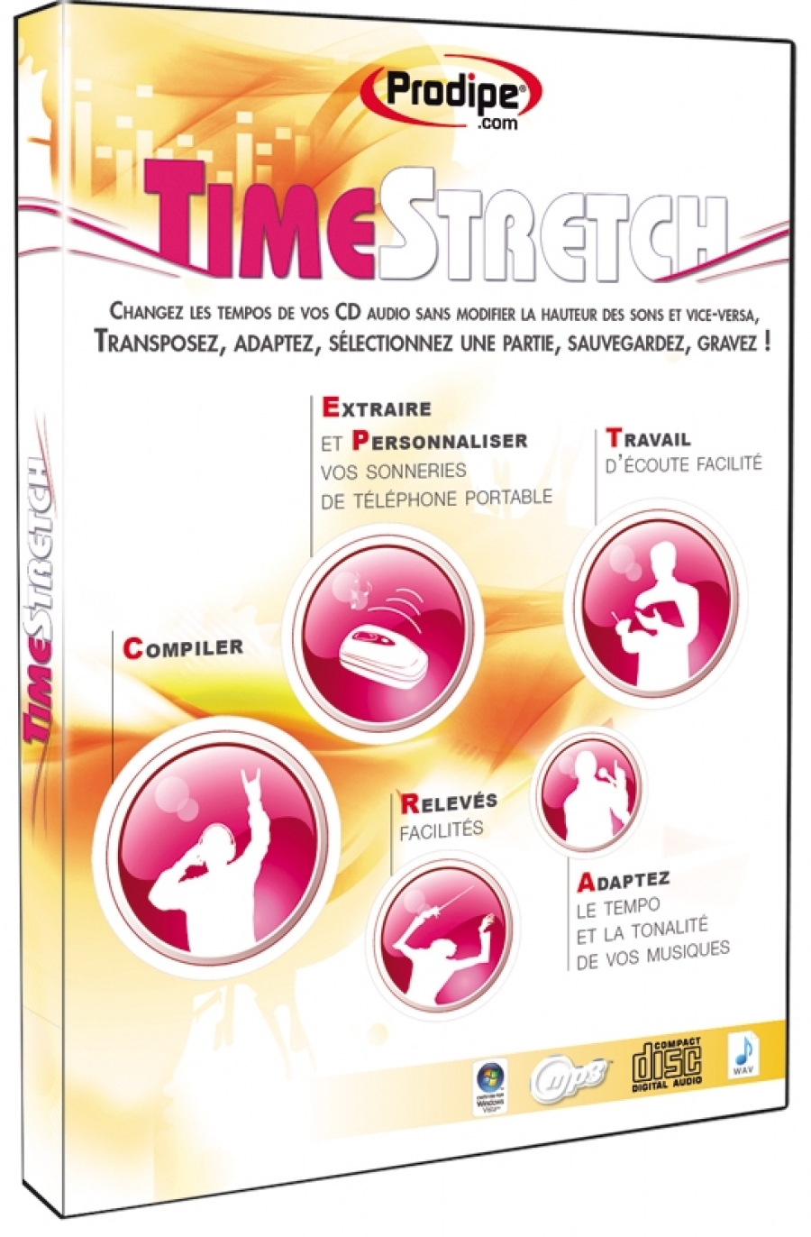 Prodipe Time stretch - DVD-ROM Logiciel IPE Music de traitement audio FR (PC)