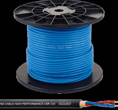 --- DISCONTINUE ---Cordial CMK222BLU100 - 2x 0,22mm² bleu - 100m